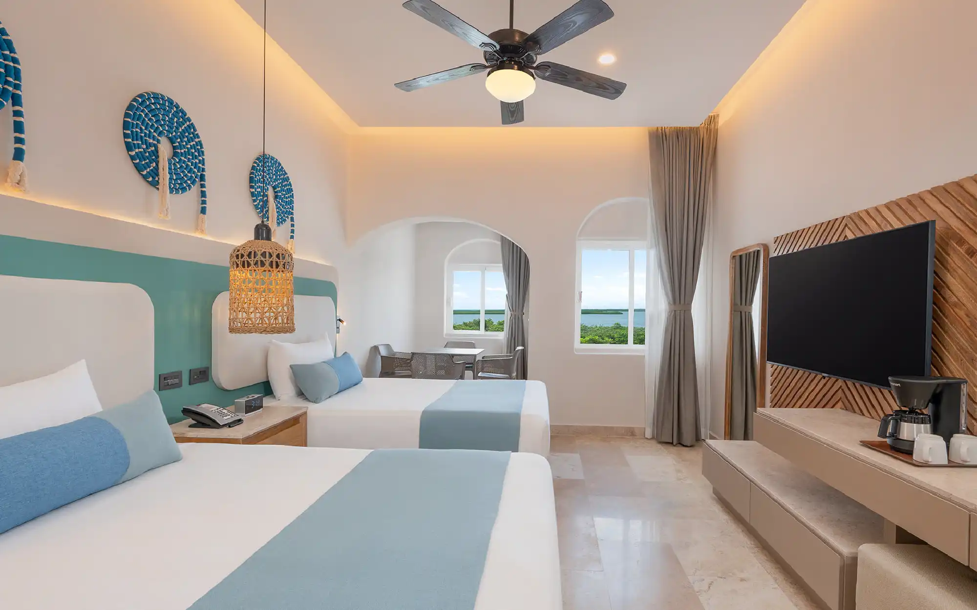 Habitación de lujo con vista a la laguna