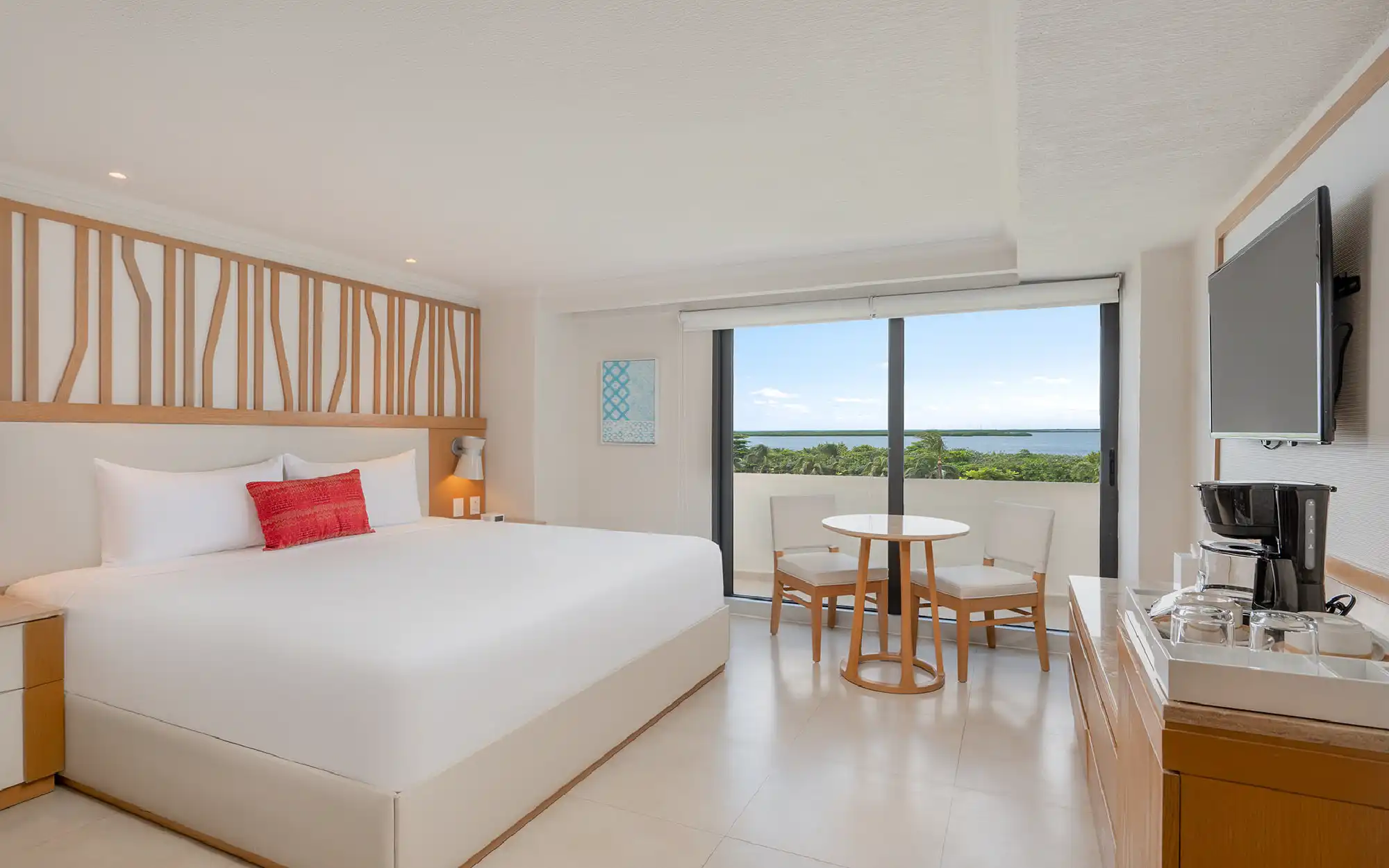 Habitación de lujo con vista a la laguna