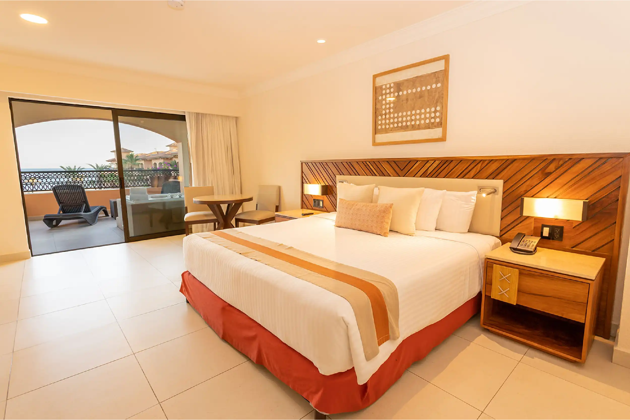 Habitación de lujo con vista a la laguna