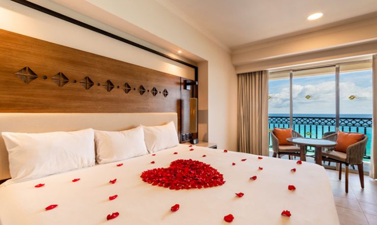 Champagne and strawberries, adding a touch of luxury to a romantic getaway.